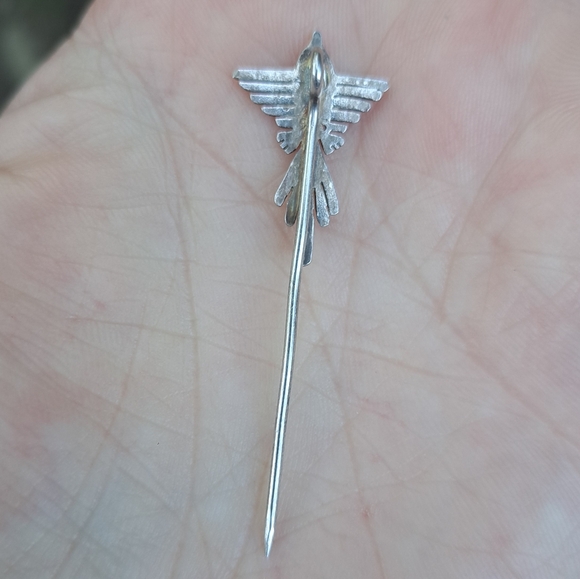 Sterling silver 925 bird stick pin - Picture 2 of 6